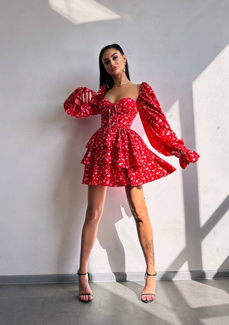 Корсетна сукня -бюстьє з пишною спідницею  | PUSHKA SHOP