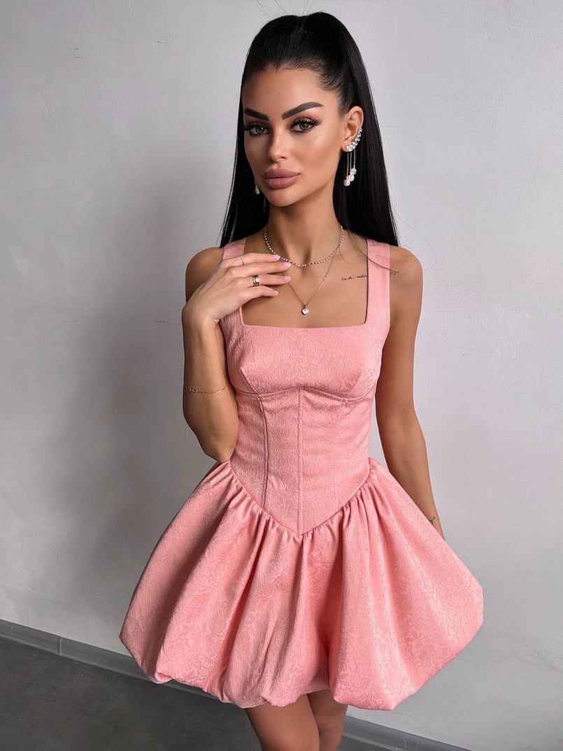 Корсетна сукня с пишною спідницею-балоном | PUSHKA SHOP