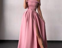 Сукня максі з відкритими плечима  Сукня максі з відкритими плечима  | PUSHKA SHOP