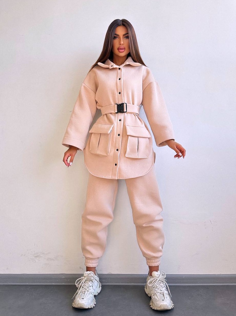 Комплект: тепла сорочка на кнопках + джоггери Комплект: тепла сорочка на кнопках + джоггери | PUSHKA SHOP