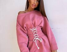 Тепле затишне худі over-size на флісі + корсет на шнурівці Можна носити з корсетом та без | PUSHKA SHOP