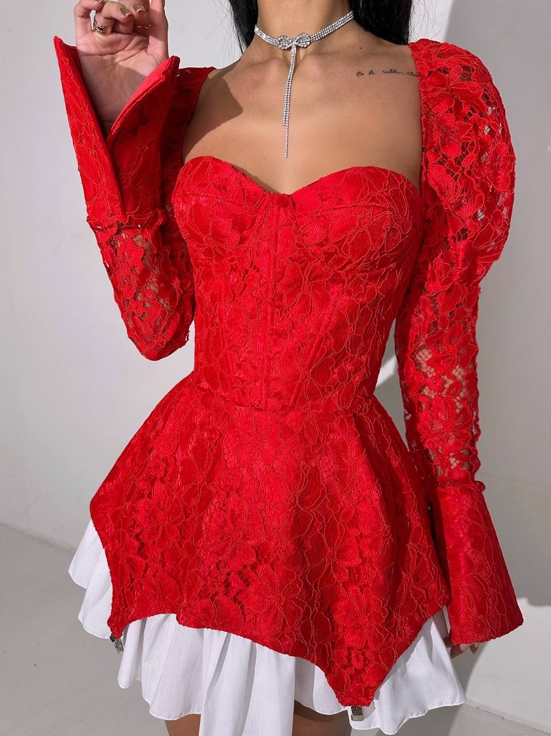 Мереживна сукня з чашечками  Мереживна сукня з чашечками  | PUSHKA SHOP