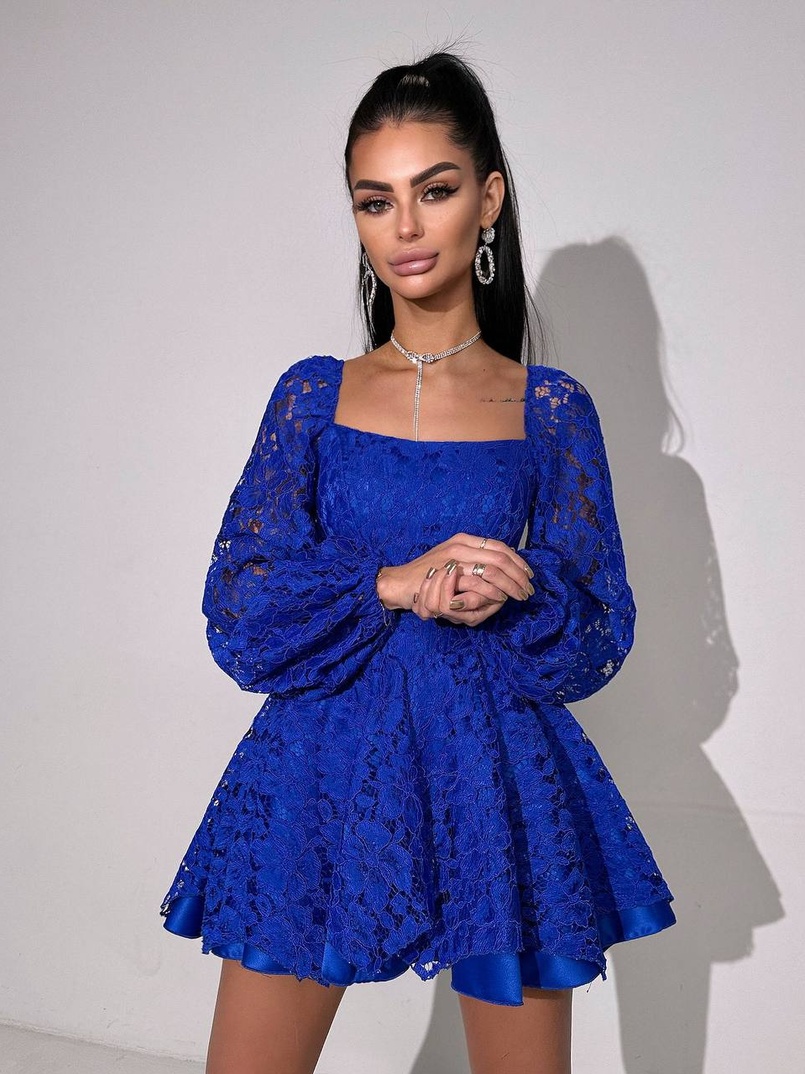 Мереживна сукня з корсетним верхом та пишною подвійною спідницею  Мереживна сукня з корсетним верхом та пишною подвійною спідницею  | PUSHKA SHOP