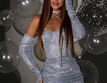 Сяюча корсетна сукня бюстьє | PUSHKA SHOP