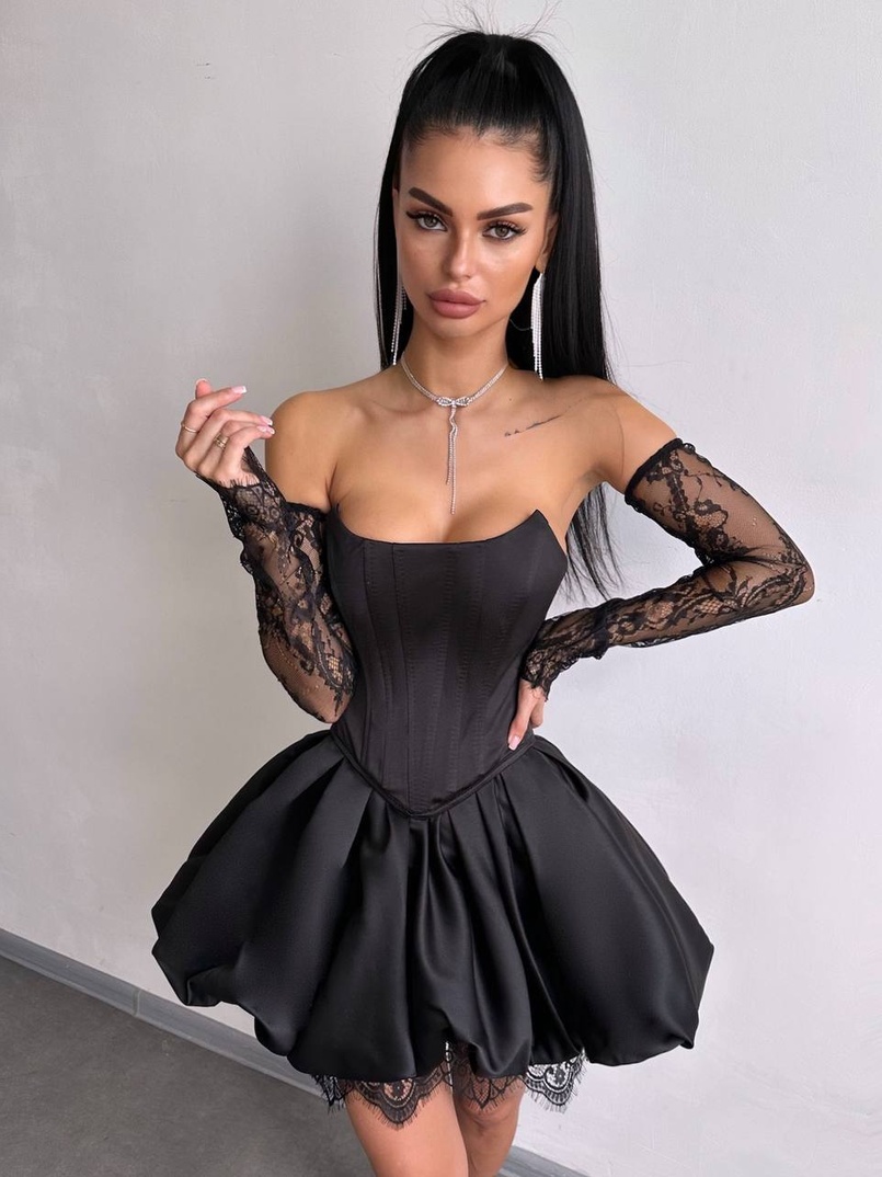 Комплект: корсет з рукавичками + спідниця  | PUSHKA SHOP