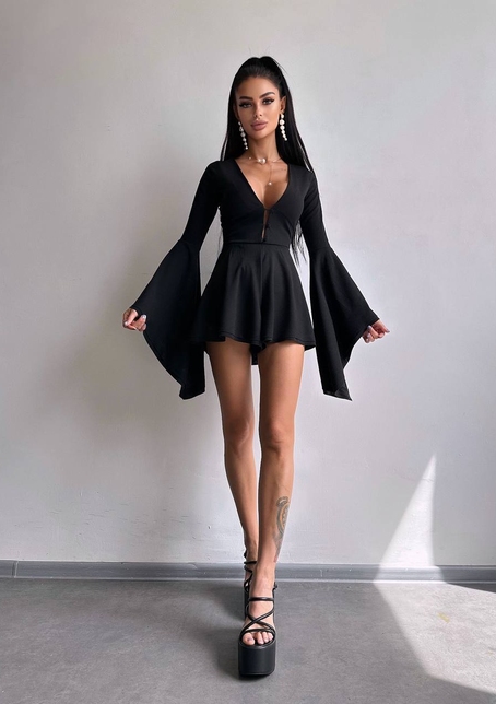 Ромпер з розкльошеними рукавами  Ромпер з розкльошеними рукавами  | PUSHKA SHOP