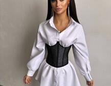 Приталена сорочка + корсет  Приталена сорочка + корсет  | PUSHKA SHOP