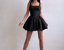 Корсетна сукня с пишною спідницею-балоном Корсетна сукня с пишною спідницею-балоном | PUSHKA SHOP