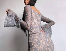 Мереживна сукня міні з чашечками    | PUSHKA SHOP