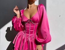 Сукня з корсетом, декорованим стразами  Ручна робота  Сукня з корсетом, декорованим стразами  Ручна робота  | PUSHKA SHOP