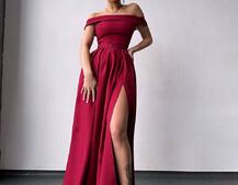 Сукня максі з відкритими плечима  Сукня максі з відкритими плечима  | PUSHKA SHOP