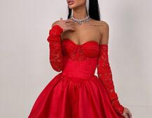 Комплект: мереживний корсет бюстьє + корсетна спідниця | PUSHKA SHOP