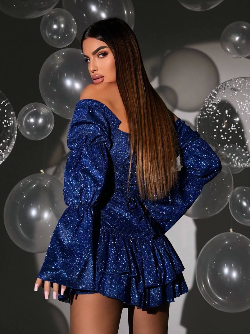 Сукня із пишною спідницею та воланами Сукня із пишною спідницею та воланами | PUSHKA SHOP