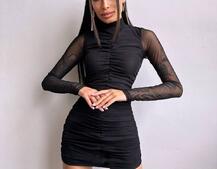 Сукня міні з драпіруванням  Сукня міні з драпіруванням  | PUSHKA SHOP