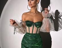 Сяючий комплект: корсет + спідниця  Сяючий комплект: корсет + спідниця  | PUSHKA SHOP