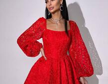 Мереживна сукня з корсетним верхом та пишною подвійною спідницею  Мереживна сукня з корсетним верхом та пишною подвійною спідницею  | PUSHKA SHOP