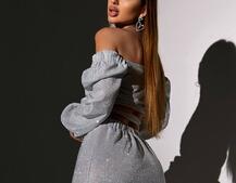 Сяючий комплект: топ  + спідниця  Сяючий комплект: топ  + спідниця  | PUSHKA SHOP