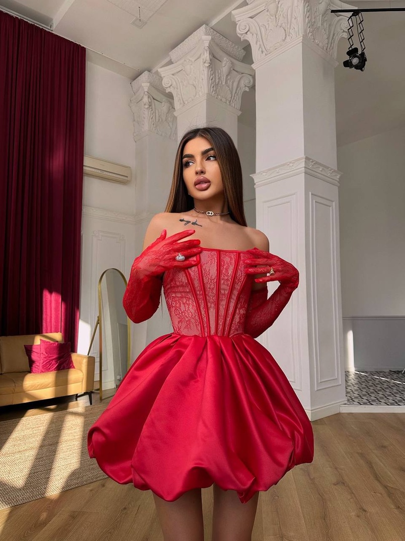 Комплект : мереживний корсет з рукавичками + спідниця балон Комплект : мереживний корсет з рукавичками + спідниця балон | PUSHKA SHOP