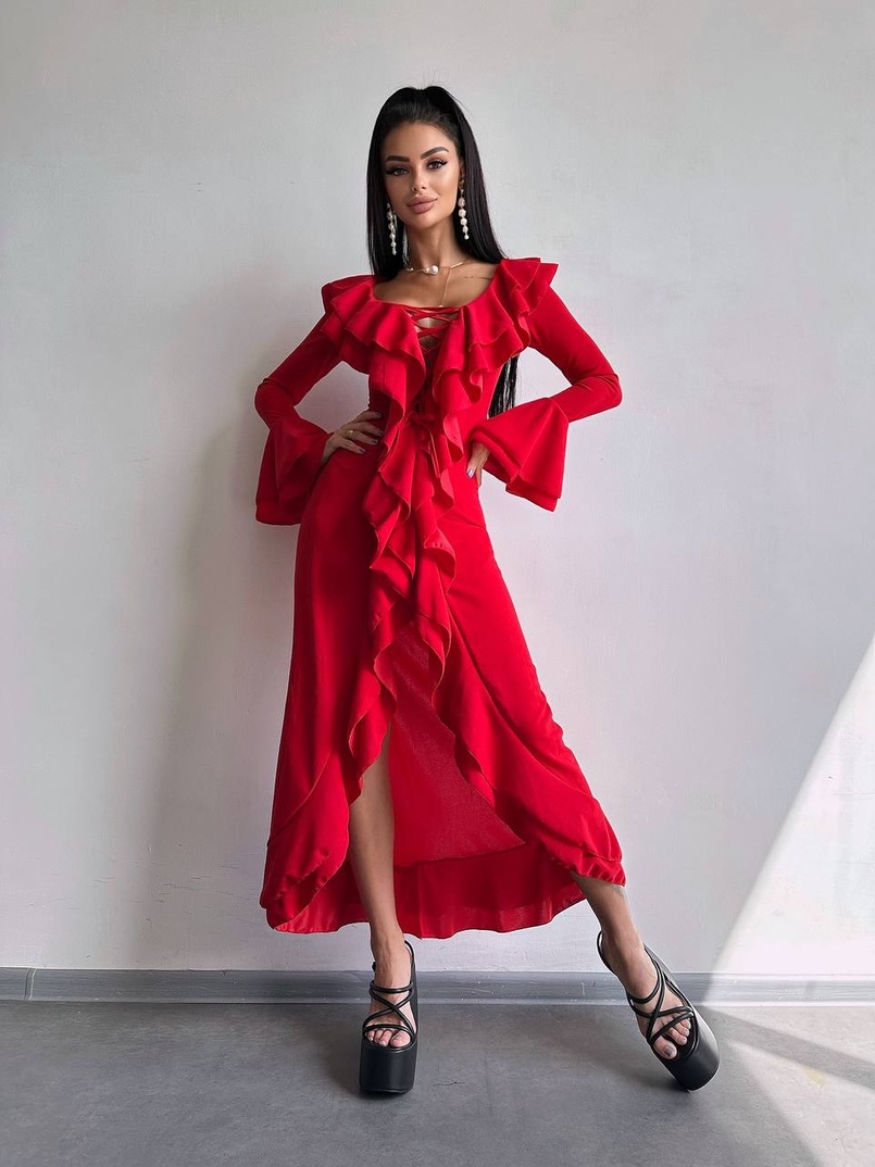 Сукня з воланами  Сукня з воланами  | PUSHKA SHOP