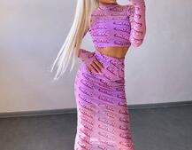 Комплект: топ + спідниця міді   Комплект: топ + спідниця міді   | PUSHKA SHOP