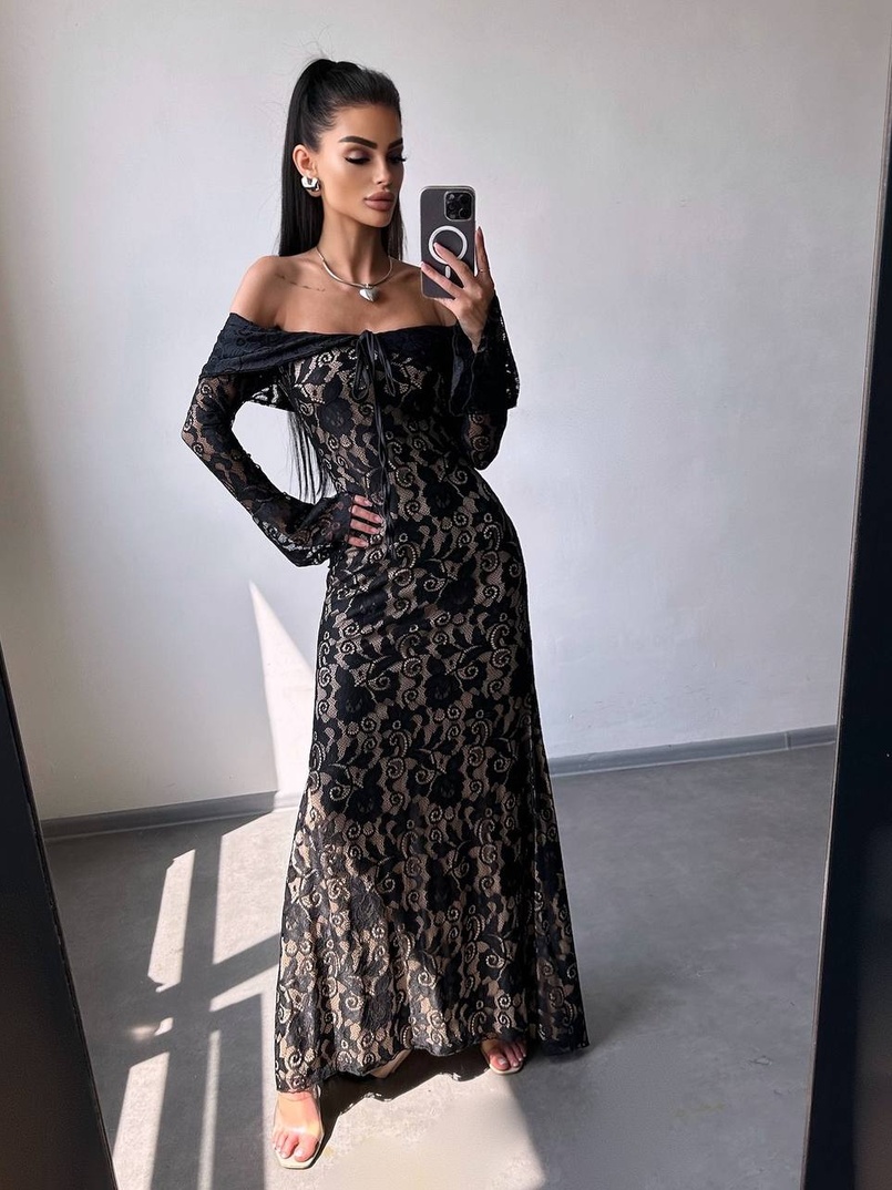Мереживна сукня максі   Мереживна сукня максі   | PUSHKA SHOP