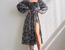 Сукня міді з квітковим принтом  Сукня міді з квітковим принтом  | PUSHKA SHOP