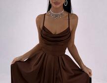 Атласний комплект: корсет + спідниця максі  | PUSHKA SHOP