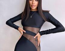 Сукня міді  із вставками сітки  Сукня міді  із вставками сітки  | PUSHKA SHOP