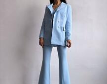 Костюм: піджак на підкладці, штани кльош+ жилет  Костюм: піджак на підкладці, штани кльош+ жилет  | PUSHKA SHOP