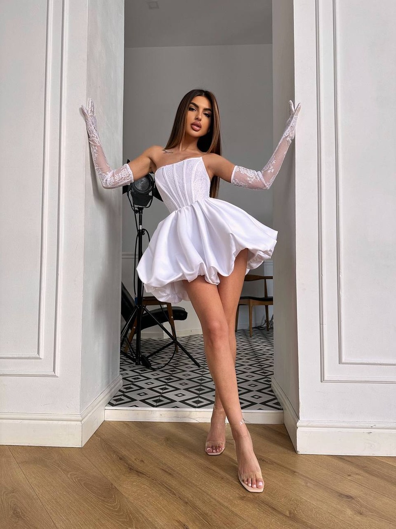 Комплект : мереживний корсет з рукавичками + спідниця балон Комплект : мереживний корсет з рукавичками + спідниця балон | PUSHKA SHOP