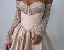 Комплект: мереживний корсет бюстьє + корсетна спідниця Комплект: мереживний корсет бюстьє + корсетна спідниця | PUSHKA SHOP