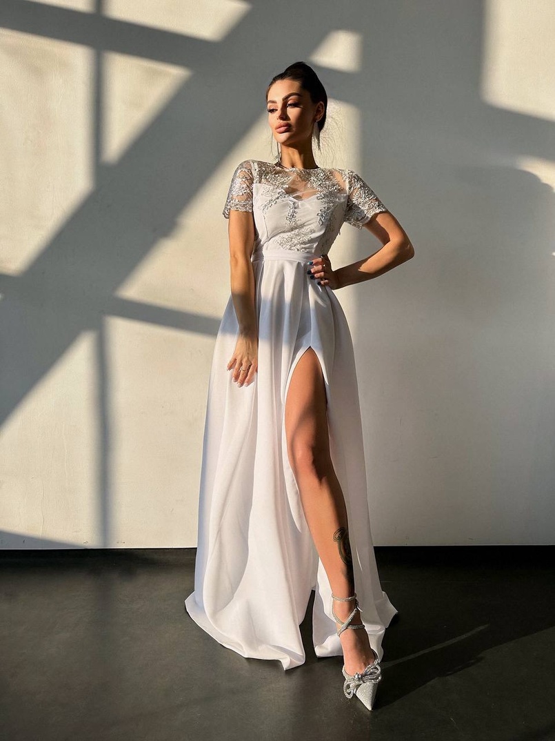 Сукня максі з мереживом  Сукня максі з мереживом  | PUSHKA SHOP