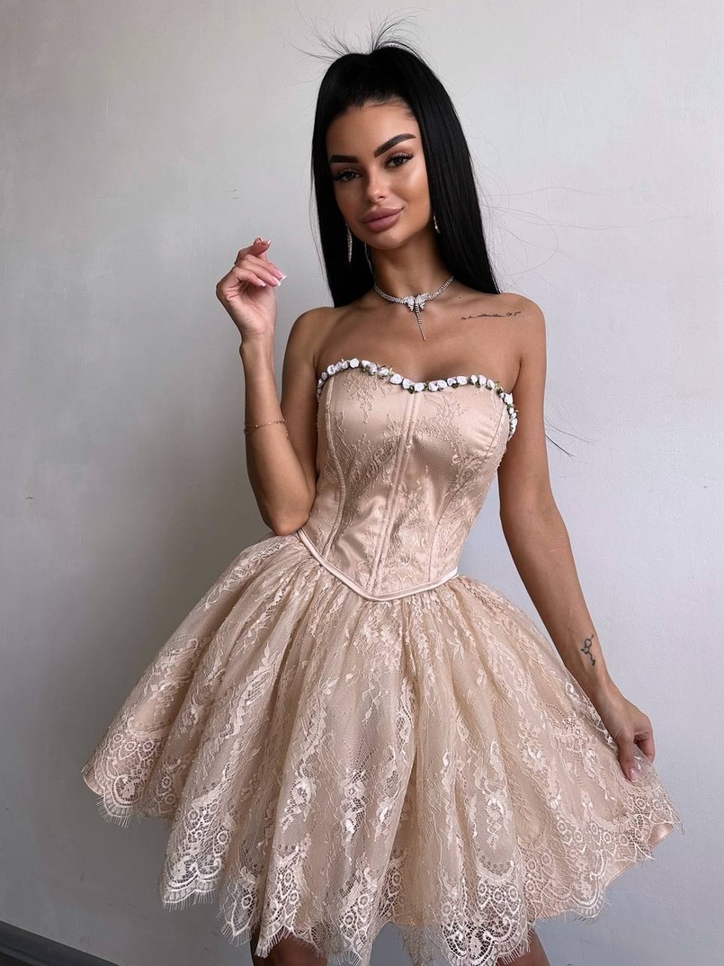Романтичний комплект із корсета та мереживної спідниці ✨ | PUSHKA SHOP