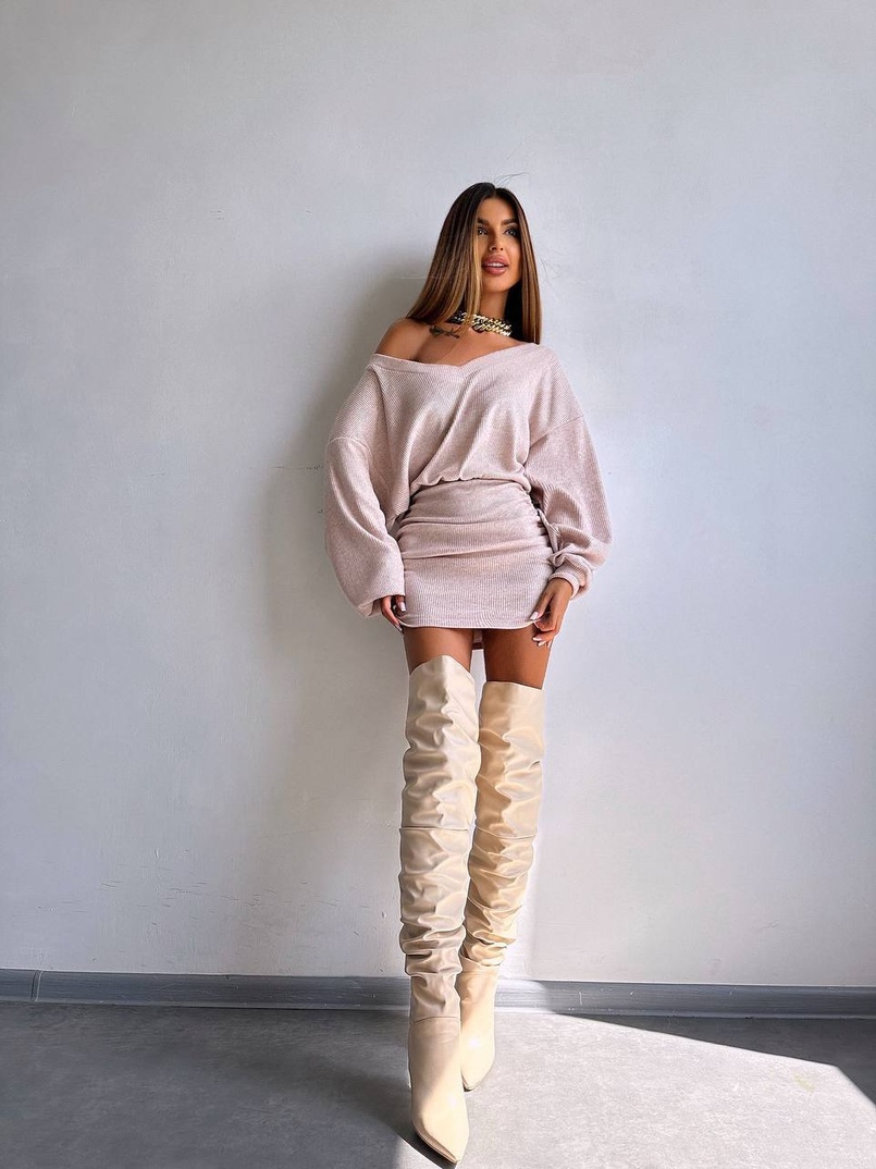 Трикотажна сукня міні  | PUSHKA SHOP