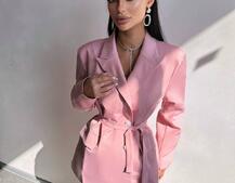 Комплект: піджак + блуза з баской + мереживна спідниця-шорти  Комплект: піджак + блуза з баской + мереживна спідниця-шорти  | PUSHKA SHOP