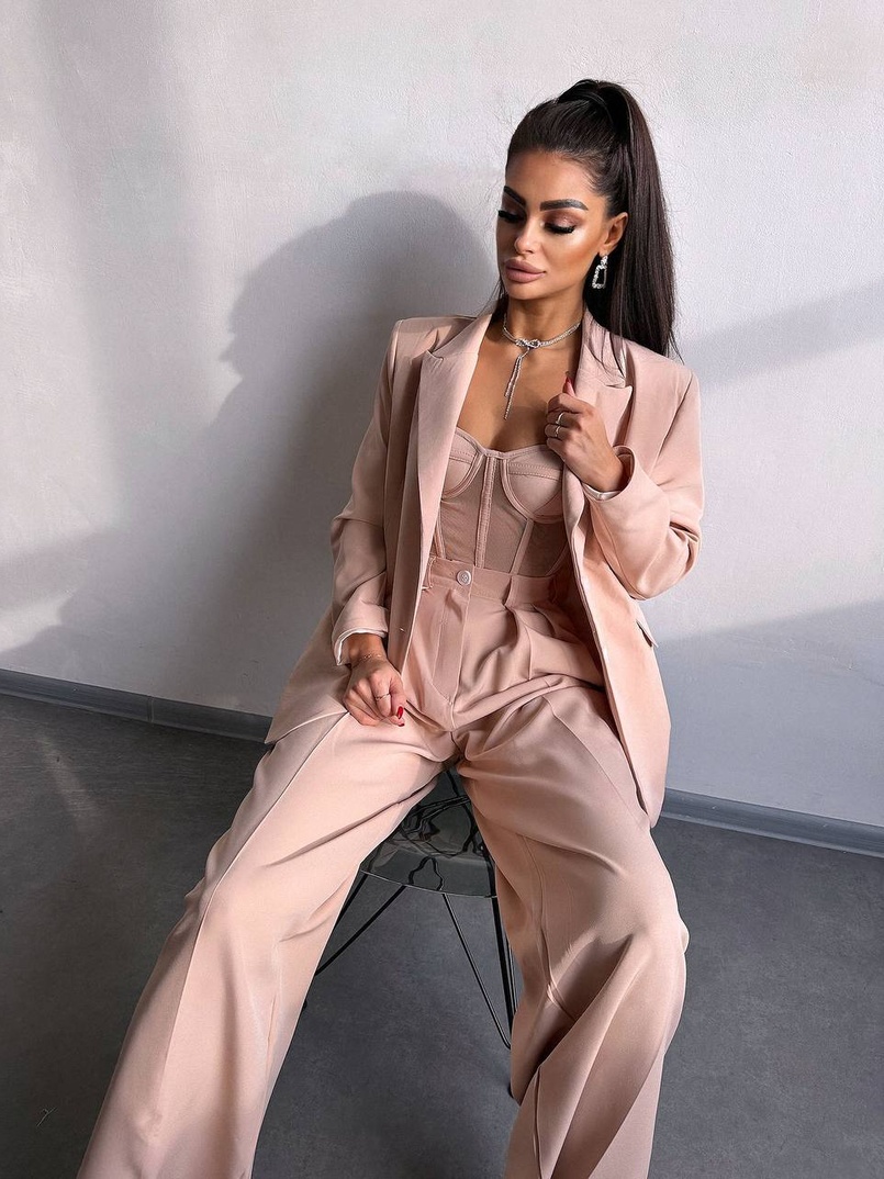 Костюм:  піджак на підкладці, штани+ корсет Костюм:  піджак на підкладці, штани+ корсет | PUSHKA SHOP