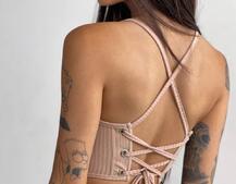 Трикотажный комплект: корсетный топ на косточках + леггинсы Трикотажный комплект: корсетный топ на косточках + леггинсы | PUSHKA SHOP