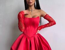 Комплект: корсет з рукавичками + спідниця  | PUSHKA SHOP