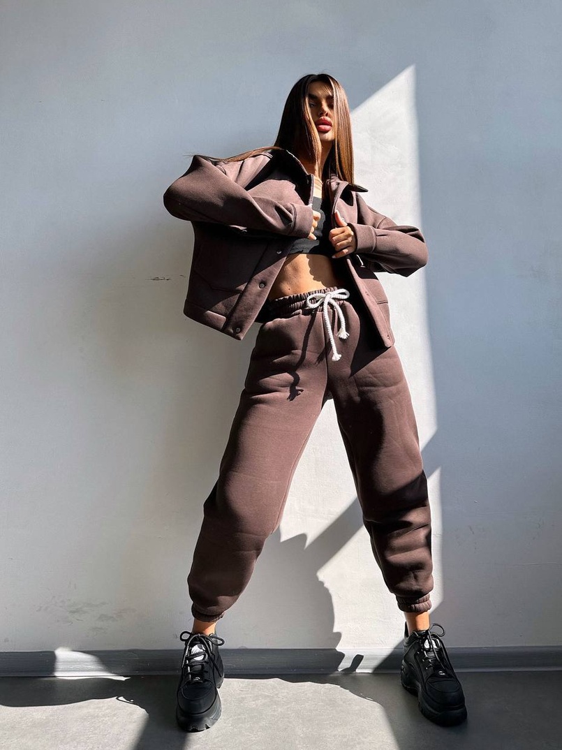 Комплект: тепла сорочка на кнопках + джоггери Комплект: тепла сорочка на кнопках + джоггери | PUSHKA SHOP