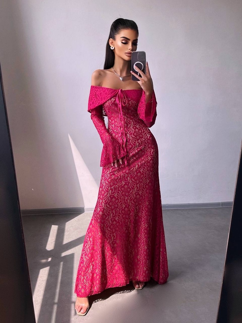 Мереживна сукня максі   | PUSHKA SHOP