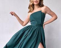 Сукня максі  з розрізом на спідниці  Сукня максі  з розрізом на спідниці  | PUSHKA SHOP