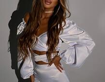 Атласний комплект, бахромою зі стразами  Ручна робота, прикраса пришита  Атласний комплект, бахромою зі стразами  Ручна робота, прикраса пришита  | PUSHKA SHOP