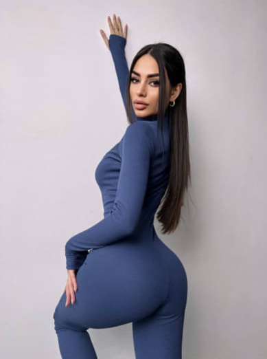 Облягаючий трикотажний комбінезон  Облягаючий трикотажний комбінезон  | PUSHKA SHOP