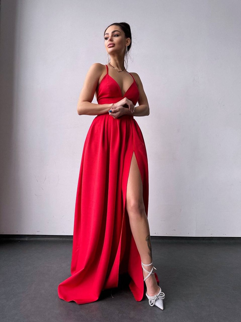 Сукня максі  з корсетним верхом і чашечками  | PUSHKA SHOP