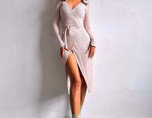 Трикотажна сукня із запахом Трикотажна сукня із запахом | PUSHKA SHOP