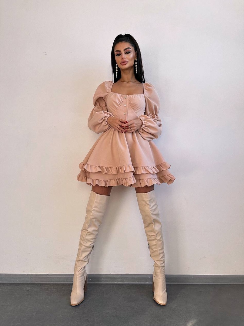 Лялькова сукня з пишною спідницею та корсетним верхом  | PUSHKA SHOP