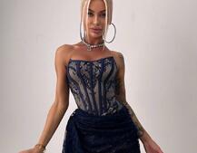 Мереживна сукня міні зі шлейфом   Мереживна сукня міні зі шлейфом   | PUSHKA SHOP