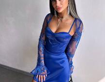 Атласна корсетна сукня-бюстьє + мереживне болеро Атласна корсетна сукня-бюстьє + мереживне болеро | PUSHKA SHOP