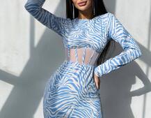 Приталена сукня-міні з корсетною вставкою на талії Приталена сукня-міні з корсетною вставкою на талії | PUSHKA SHOP