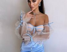 Атласний  комплект: корсет + спідниця  Атласний  комплект: корсет + спідниця  | PUSHKA SHOP